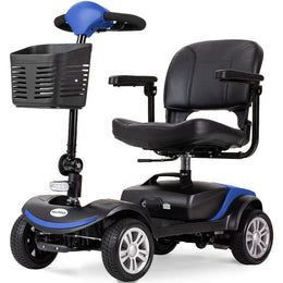 FreeRoam+ Mid-Sized Lithium Fast Easy Charge Mobility Scooter, Blue