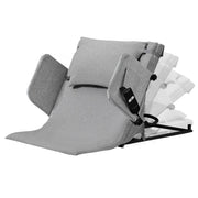 Electric Adjustable Bed Backrest, German-Engineered Power Lifting Back Support with Remote Control, Grey