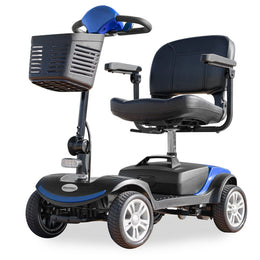 FreeRoam Mid-Sized Foldable Electric Motorised Mobility Scooter - Blue
