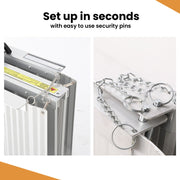 152cm Portable Folding Aluminium Access Ramp, 272kg Rated, for Wheelchair, Mobility Scooter, Rollator - Silver