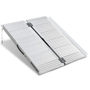 91cm Portable Folding Aluminium Access Ramp, 272kg Rated, for Wheelchair, Mobility Scooter, Rollator