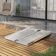 91cm Portable Folding Aluminium Access Ramp, 272kg Rated, for Wheelchair, Mobility Scooter, Rollator