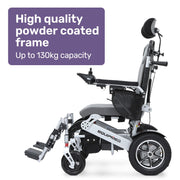 Power Electric Wheelchair, Folding, ARTG Certified, Recline Adjustment, Headrest, Aluminium Frame, Lithium Battery, Folding