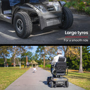 VentureCruise Extra Large-Sized Electric Mobility Scooter For Elderly - Grey