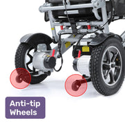 Power Electric Wheelchair, Folding, ARTG Certified, Recline Adjustment, Headrest, Aluminium Frame, Lithium Battery, Folding