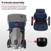 VentureCruise Extra Large-Sized Electric Mobility Scooter For Elderly - Grey