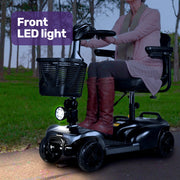 FreeLite+ Mid-Sized Foldable Electric Mobility Scooter, Lithium Battery, Long Range and Easy Charging, Grey