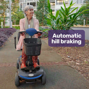 FreeRoam+ Mid-Sized Lithium Fast Easy Charge Mobility Scooter, Blue