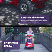 LeisureCruise Extra Large-Sized, High Power, 182kg Capacity Mobility Scooter  - Red