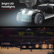 VentureCruise Extra Large-Sized Electric Mobility Scooter For Elderly - Grey