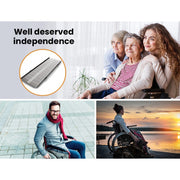 122cm Portable Folding Aluminium Access Ramp, for Wheelchair, Mobility Scooter, Rollator