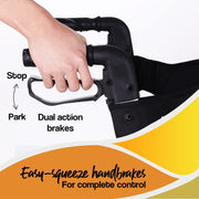 Rollator Walking Frame Walker Foldable Seat Mobility Aid Aluminium