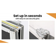 122cm Portable Folding Aluminium Access Ramp, Black Ultra-Grip, for Wheelchair, Mobility Scooter