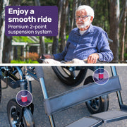 Electric Wheelchair Folding, Long Range, Folding, Lithium Battery, 24