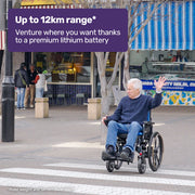 Electric Wheelchair Folding, Long Range, Folding, Lithium Battery, 24