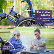 Electric Wheelchair Folding, Long Range, Folding, Lithium Battery, 24