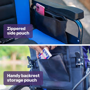 Electric Wheelchair Folding, Long Range, Folding, Lithium Battery, 24