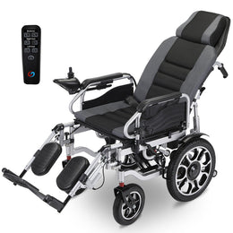 Power Electric Wheelchair, Long Range, Auto Recline, Lithium Battery, 16