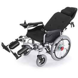 Power Electric Wheelchair, XL Wide Bariatric Chair Seat, Long Range, Recline Adjustment, Lithium Battery, 22