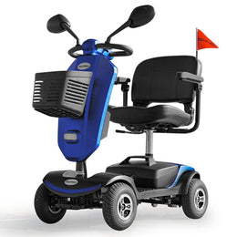 Pathline Mid-Sized Electric Mobility Scooter For Elderly - Blue