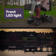 Pathline Mid-Sized Electric Mobility Scooter For Elderly - Silver