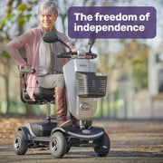 Pathline Mid-Sized Electric Mobility Scooter For Elderly - Silver