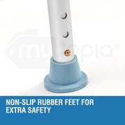 Adjustable Height Shower Chair Seat with Hand Shower Head Holder