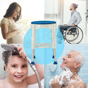 Adjustable Bath Shower Seat Chair Stool Swivel Rotating Bath Aid
