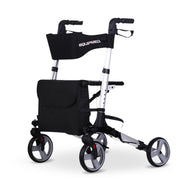 Rollator Walking Frame Walker Foldable Seat Mobility Aid Aluminium
