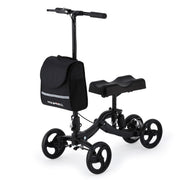 Premium Knee Walker Scooter, WideTrak steering, Suspension, Disc Brakes, Black