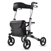 EasyStride Quick-Fold Aluminium Rollator - Silver