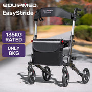 EasyStride Quick-Fold Aluminium Rollator - Titanium