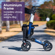 EasyStride Quick-Fold Aluminium Rollator - Blue