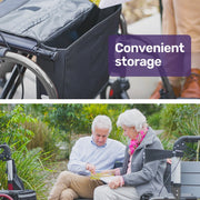 SmartRoller 2-in-1 Aluminium Rollator and Transit Wheelchair - Titanium