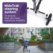 Eclipse 136kg Capacity SoftRide Suspension Premium Knee Scooter - Silver