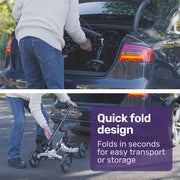 Eclipse 136kg Capacity SoftRide Suspension Premium Knee Scooter - Silver