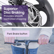 Eclipse 136kg Capacity SoftRide Suspension Premium Knee Scooter - Silver