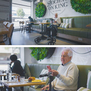 Knee Scooter Walker, Dual Brakes - Bag - Broken Leg Ankle Foot Mobility - Crutches Alternative - Black