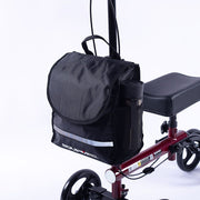 Knee Scooter Walker, Dual Brakes - Bag - Broken Leg Ankle Foot Mobility - Crutches Alternative - Red