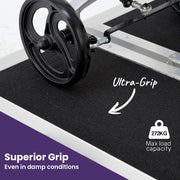 152cm Portable Folding Aluminium Access Ramp 272kg Rated, Black Ultra-Grip, for Wheelchair, Mobility Scooter