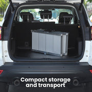 152cm Portable Folding Aluminium Access Ramp, 272kg Rated, for Wheelchair, Mobility Scooter, Rollator - Silver