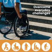 152cm Portable Folding Aluminium Access Ramp, 272kg Rated, for Wheelchair, Mobility Scooter, Rollator - Silver