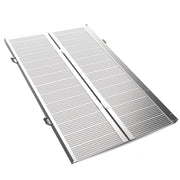 152cm Portable Folding Aluminium Access Ramp, 272kg Rated, for Wheelchair, Mobility Scooter, Rollator - Silver