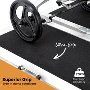182cm Portable Folding Aluminium Access Ramp, 272kg Rated, Black Ultra-Grip, for Wheelchair, Mobility Scooter