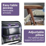 Folding Manual Reclining Wheelchair Self Propelled, 24