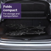 Folding Transit Manual Wheelchair, Attendant Propelled, Steel Frame, Wide Seat, Comfortable for S-XL, 114kg Capacity, Park Brakes, Transport