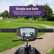 Ultra-Lightweight Folding Electric Mobility Scooter, 19kg with Battery Removed, 120kg Capacity, Long Range, Brushless Motor, Portable