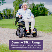 Front Wheel Drive Power Electric Wheelchair, Up to 35km Range, Ultra-Comfortable, Safe Stable Non-Slip Anti-Roll Back Power Assist Chair