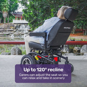 Front Wheel Drive Power Electric Wheelchair, Up to 35km Range, Ultra-Comfortable, Safe Stable Non-Slip Anti-Roll Back Power Assist Chair