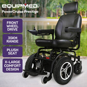 Front Wheel Drive Power Electric Wheelchair, Up to 35km Range, Ultra-Comfortable, Safe Stable Non-Slip Anti-Roll Back Power Assist Chair